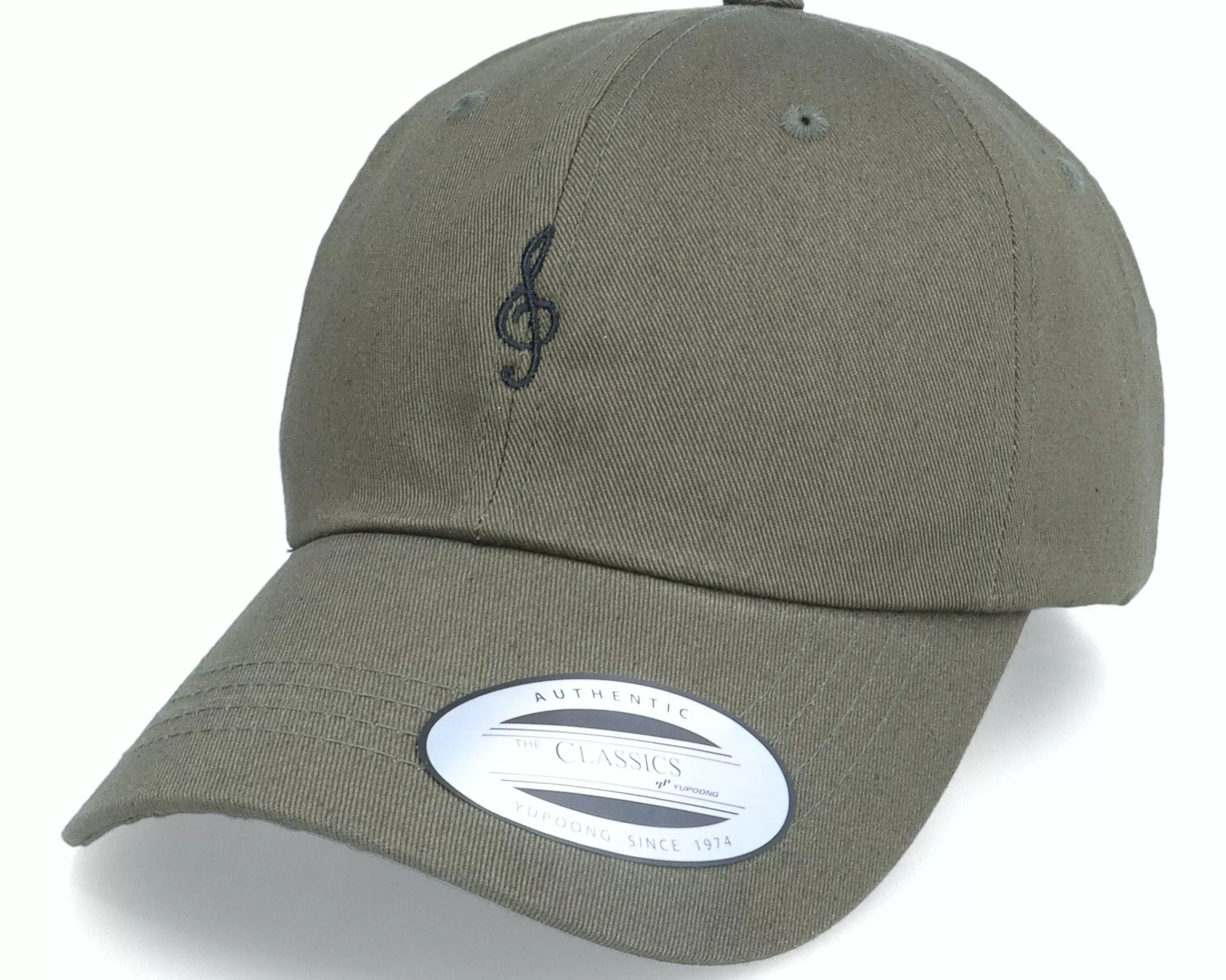 Abducted Treble Clef Olive Dad Cap - -Unisex Dad Cap