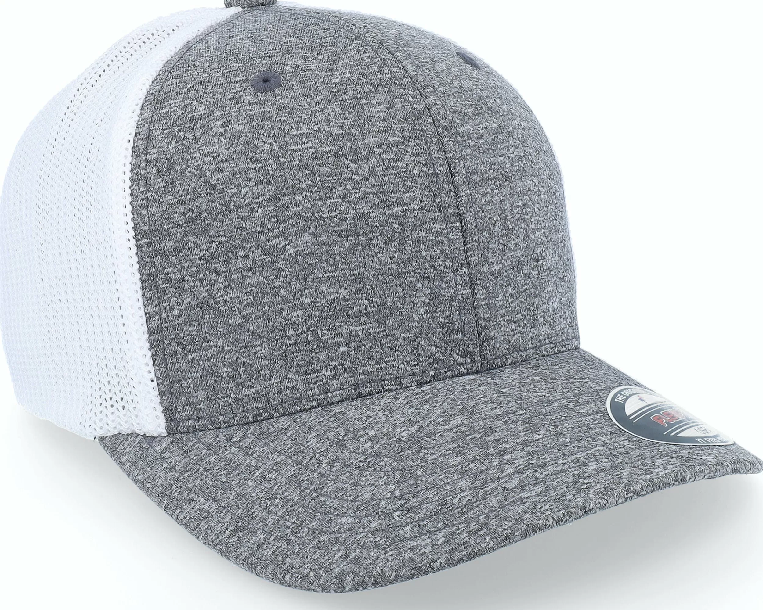 Flexfit Trucker Mesh Melange Dark Heather Grey/White - -Unisex Flexfit