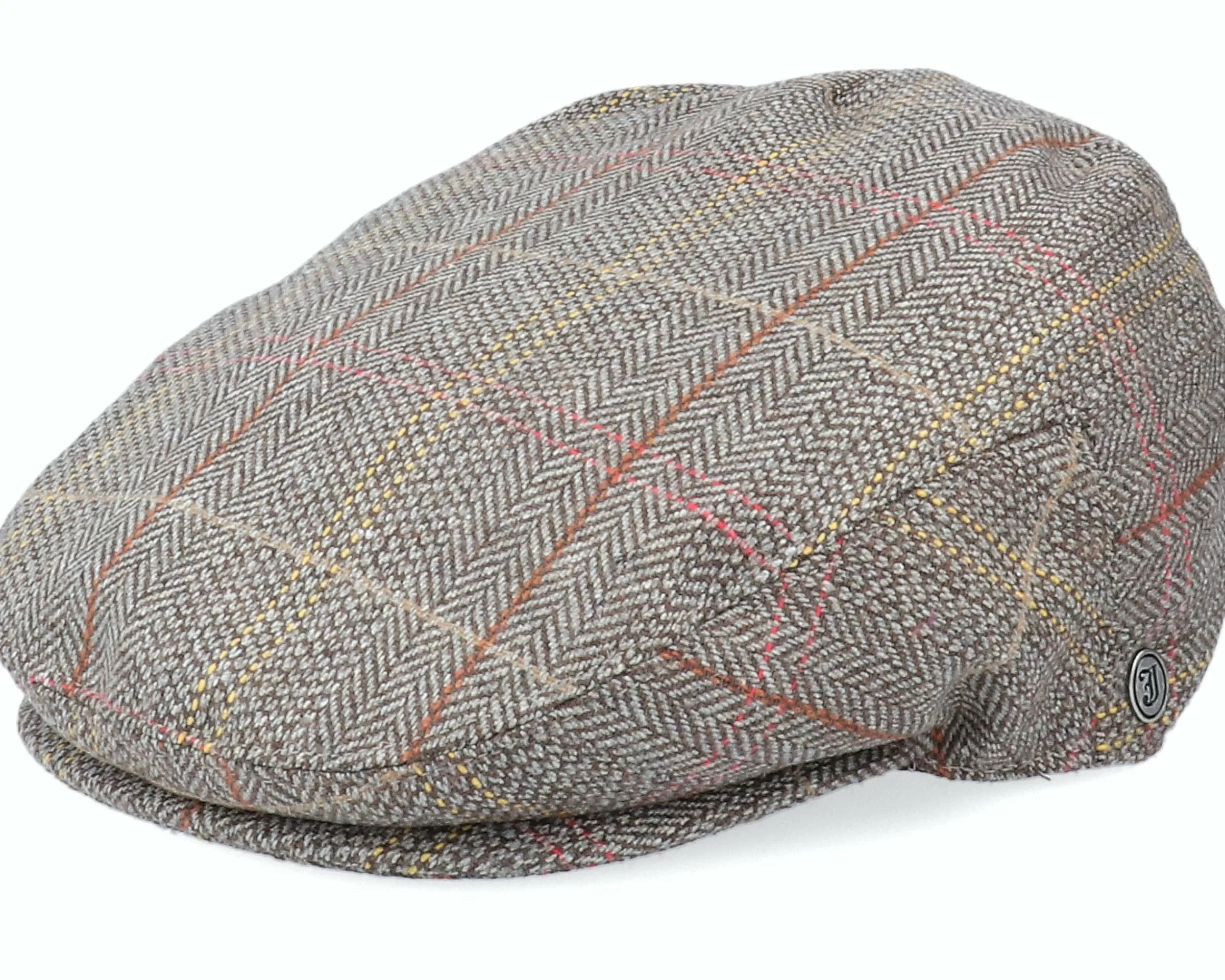 Jaxon & James Tweed Khaki Flat Cap - -Unisex Flat Caps