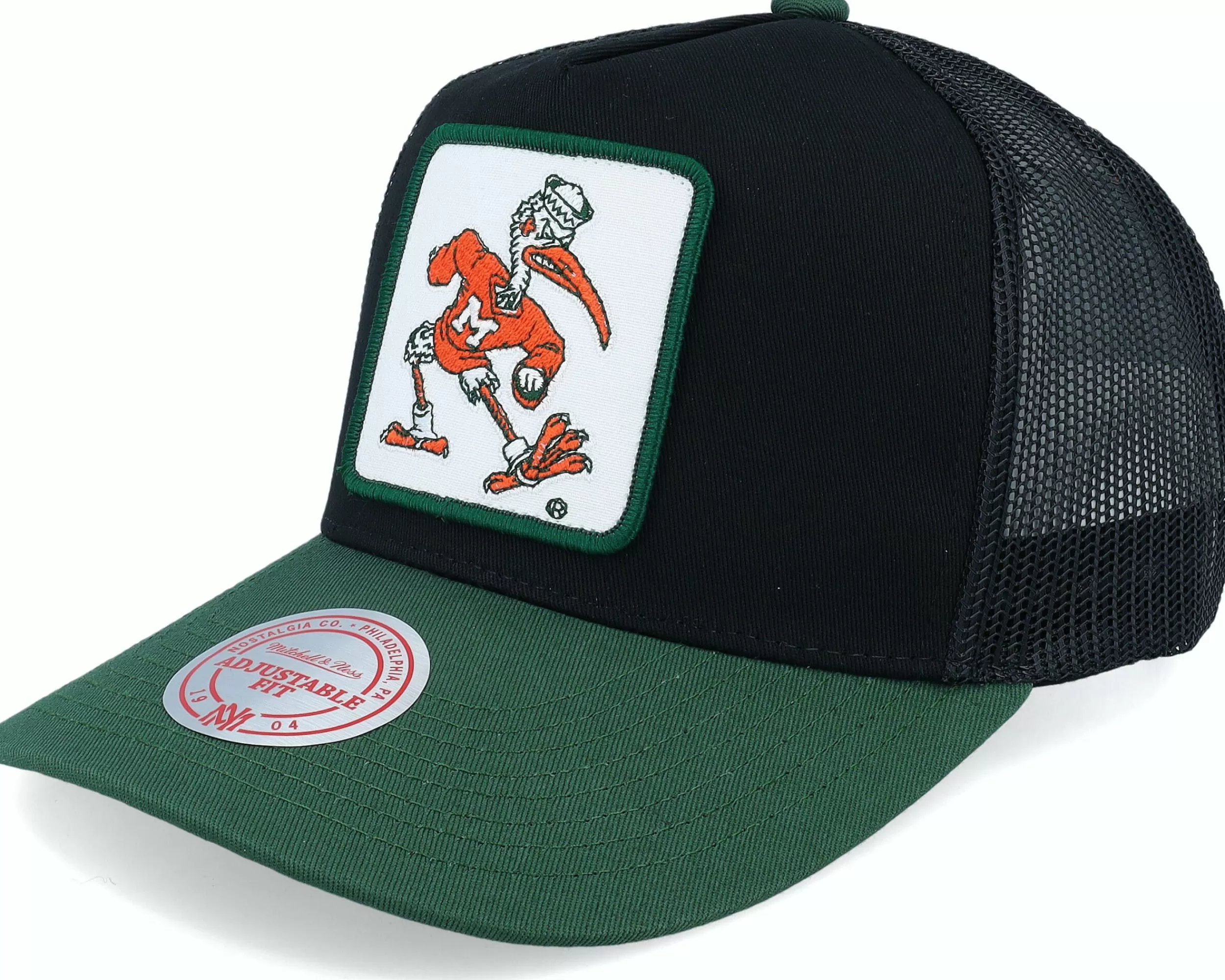 Mitchell & Ness University Of Miami Truck It Black Trucker - -Unisex Trucker