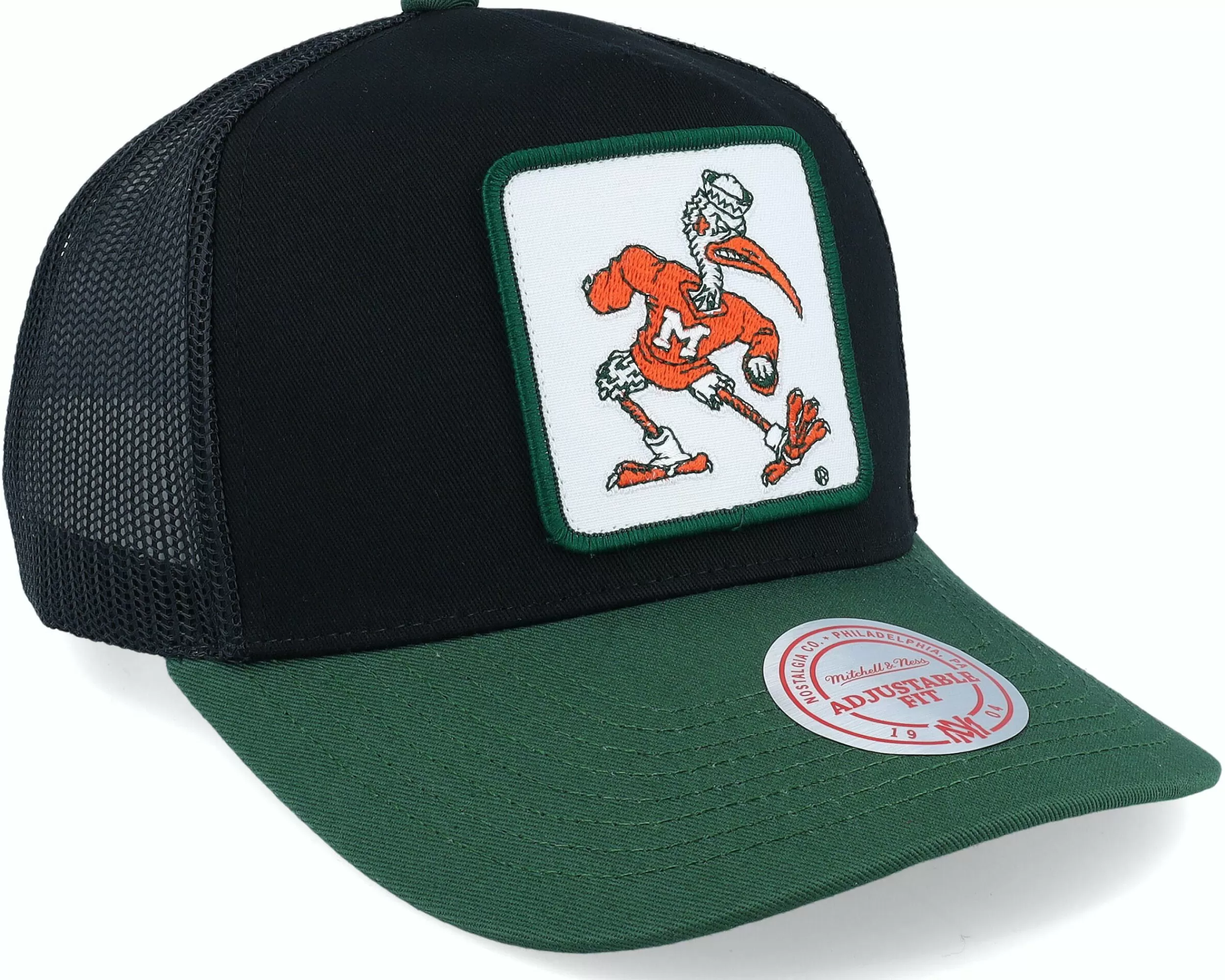 Mitchell & Ness University Of Miami Truck It Black Trucker - -Unisex Trucker