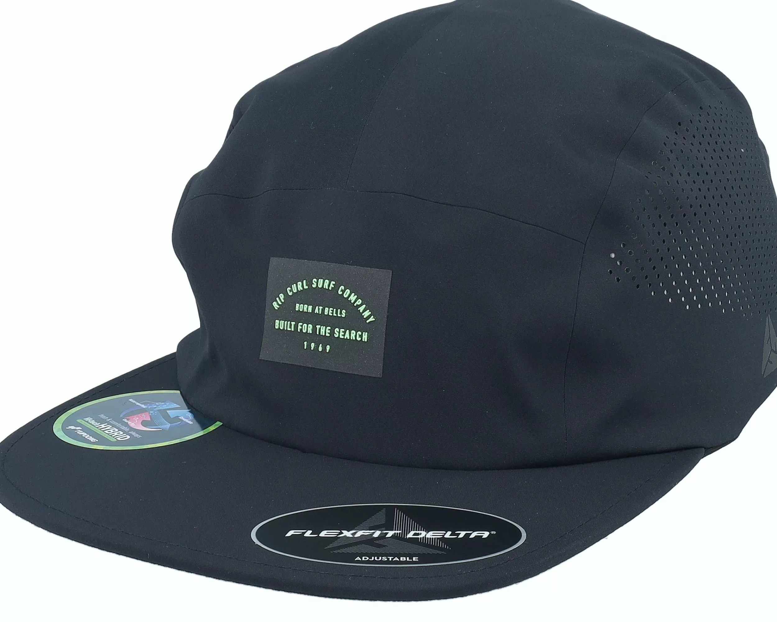 Rip Curl Vaporcool Delta Cap Black 5-Panel - -Unisex 5-Panel