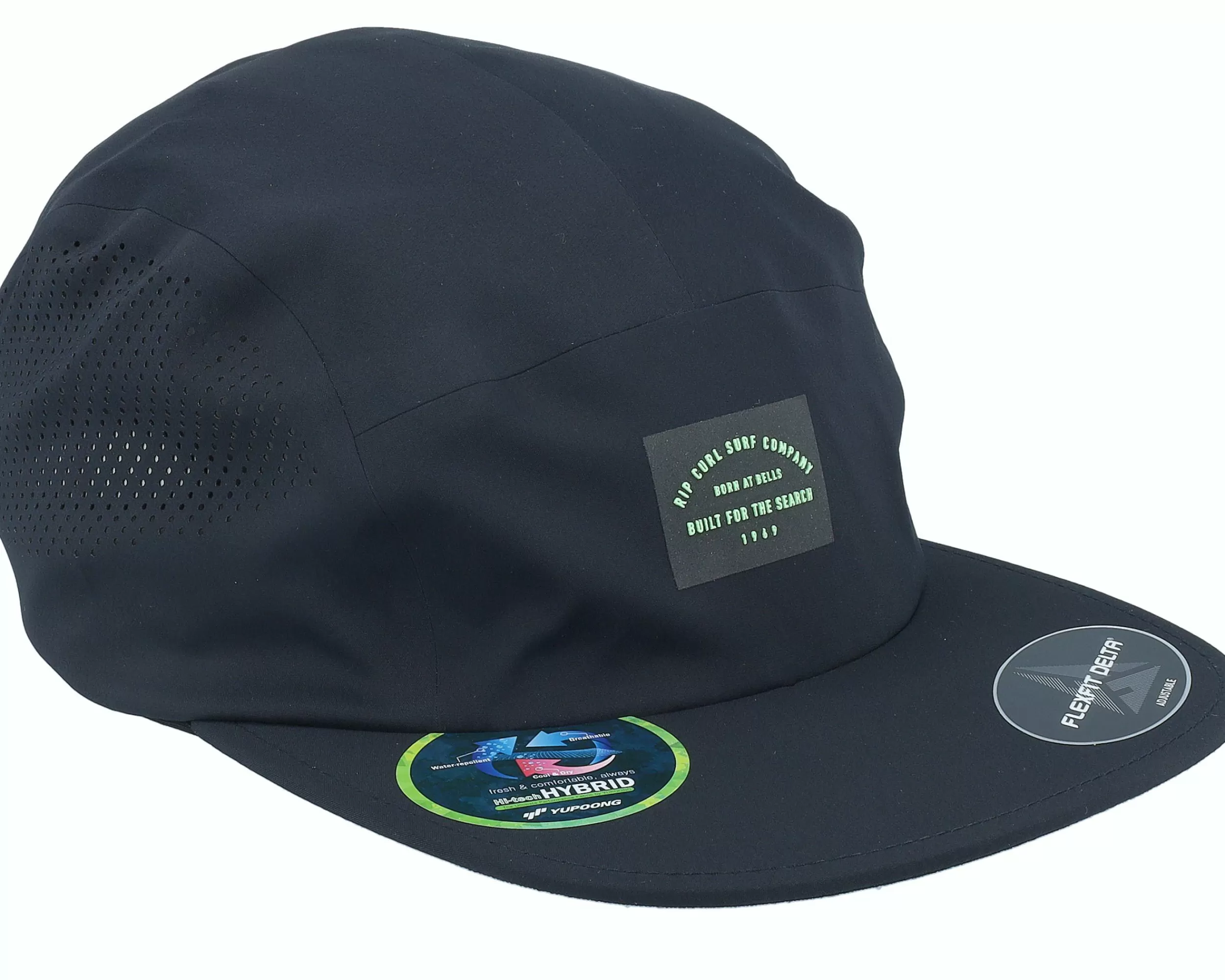 Rip Curl Vaporcool Delta Cap Black 5-Panel - -Unisex 5-Panel