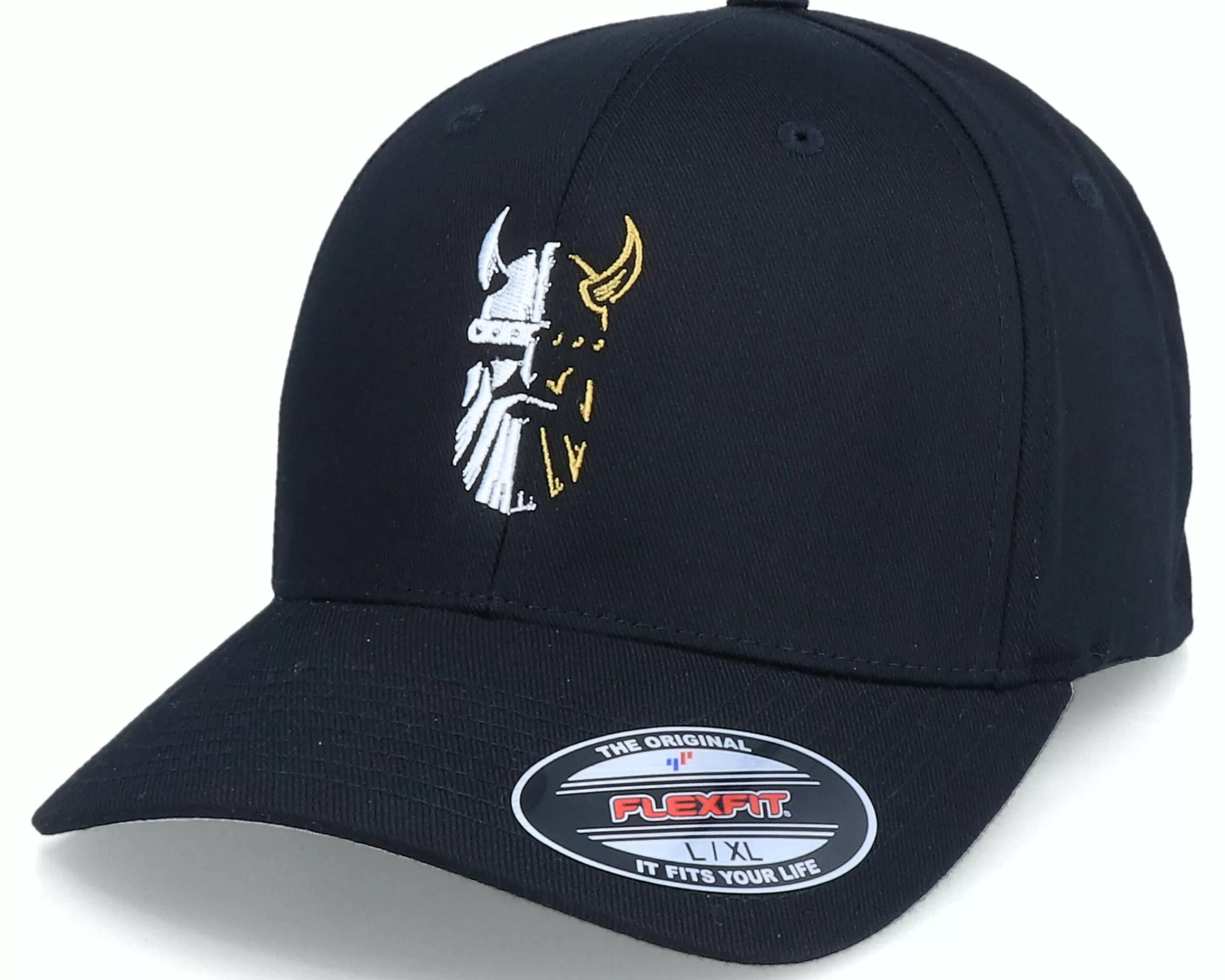 Vikings Viking Logo Black Flexfit - -Unisex Flexfit