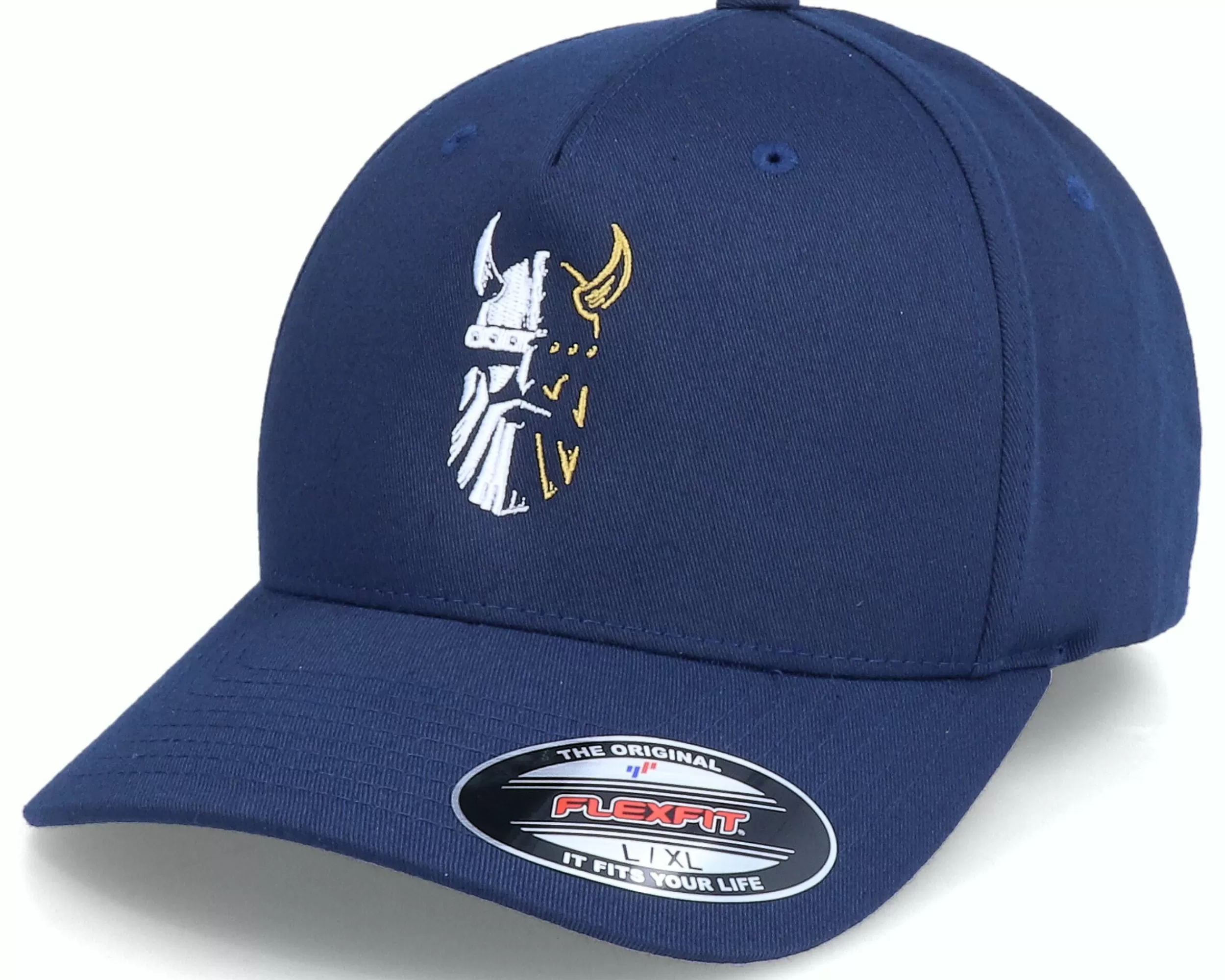 Vikings Viking Logo Five Panel Navy Flexfit - -Unisex Flexfit