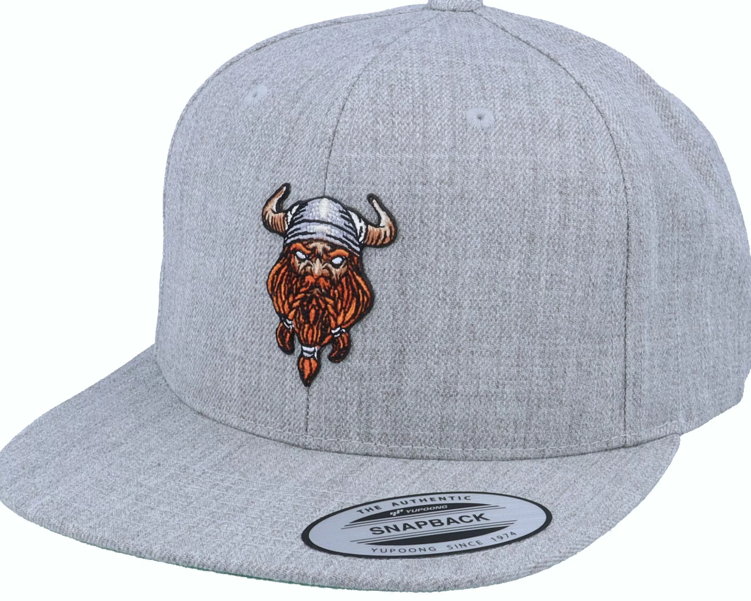 Vikings Viking Warrior Patch Heather Grey Snapback-Unisex Snapback