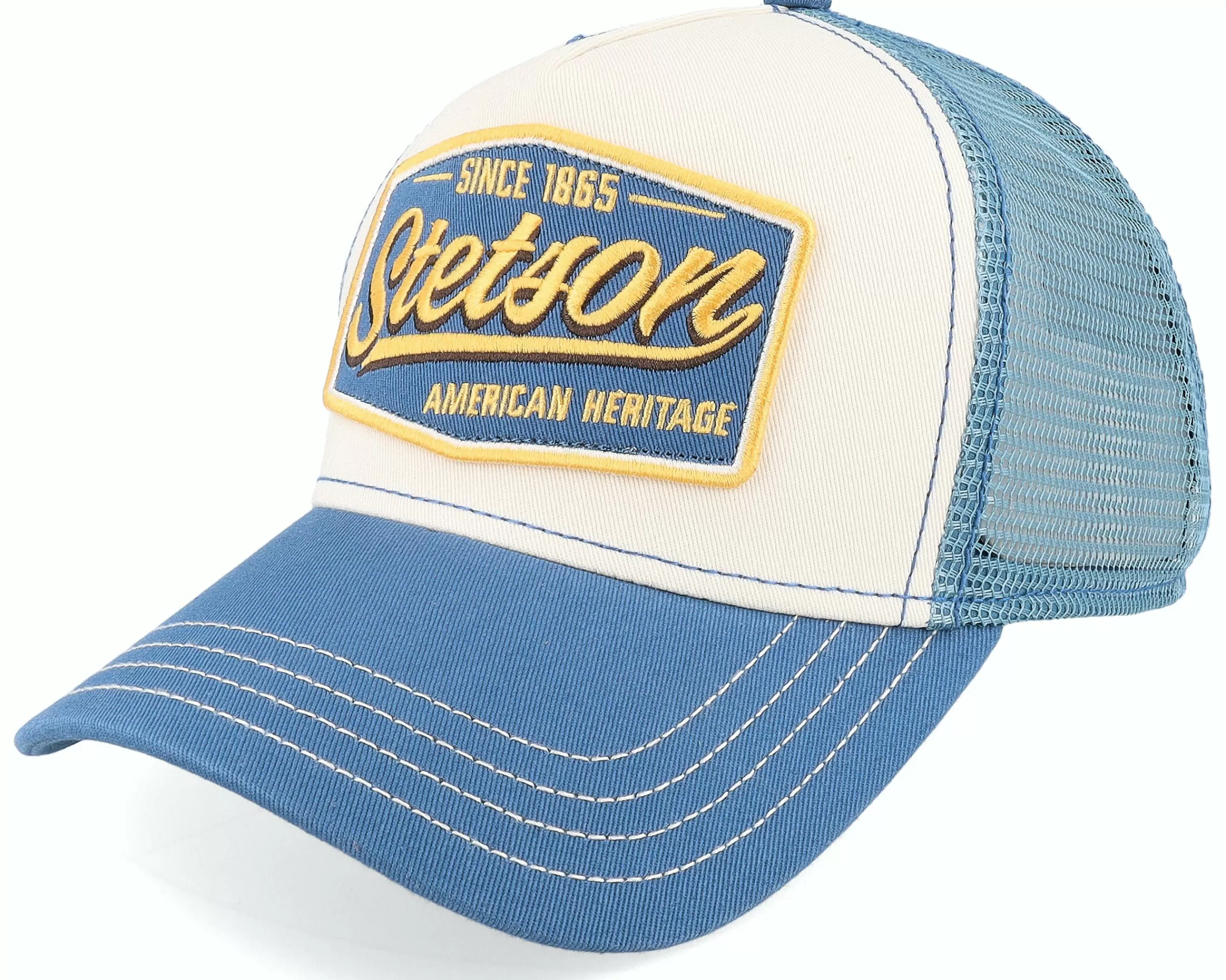 Stetson Vintage Blue/White Trucker - -Unisex Trucker