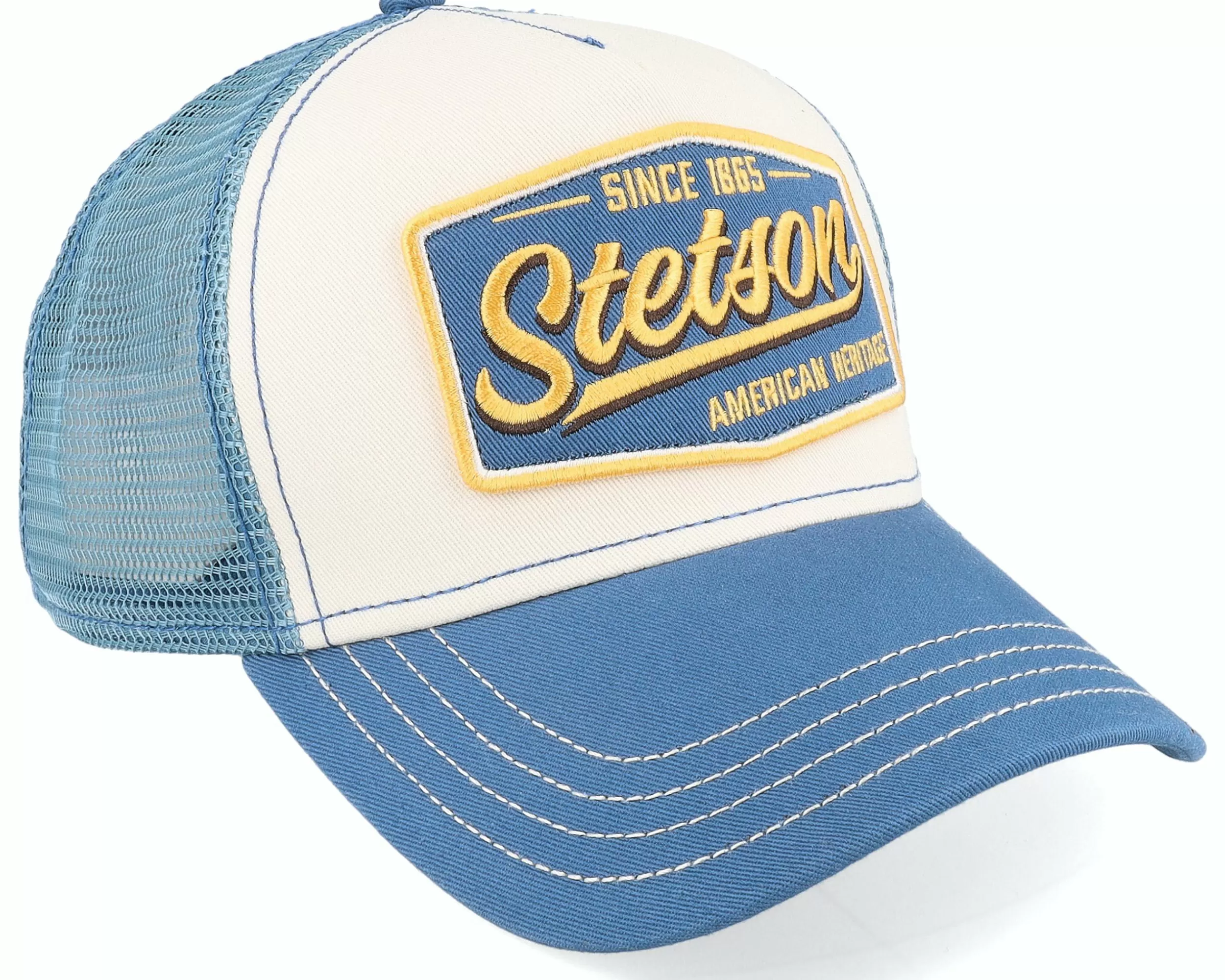 Stetson Vintage Blue/White Trucker - -Unisex Trucker