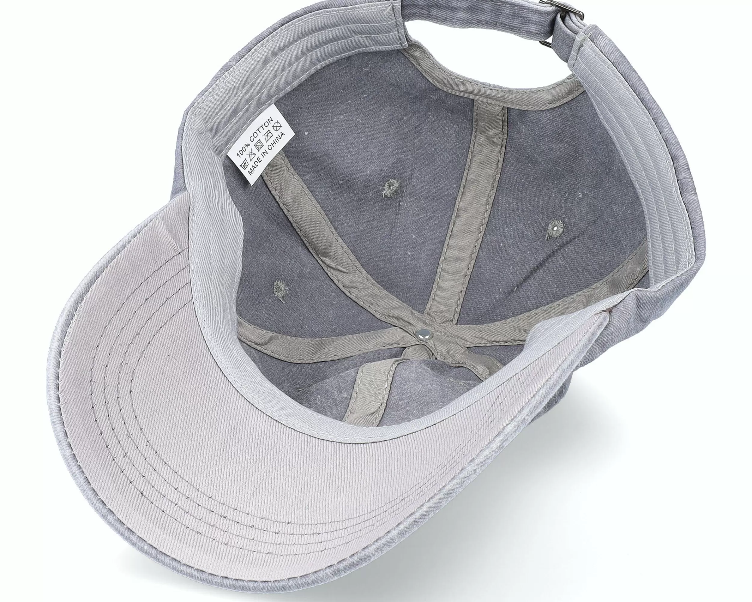 Equip Vintage Washed Casual Outdoor Silver Dad Cap - -Unisex Dad Cap