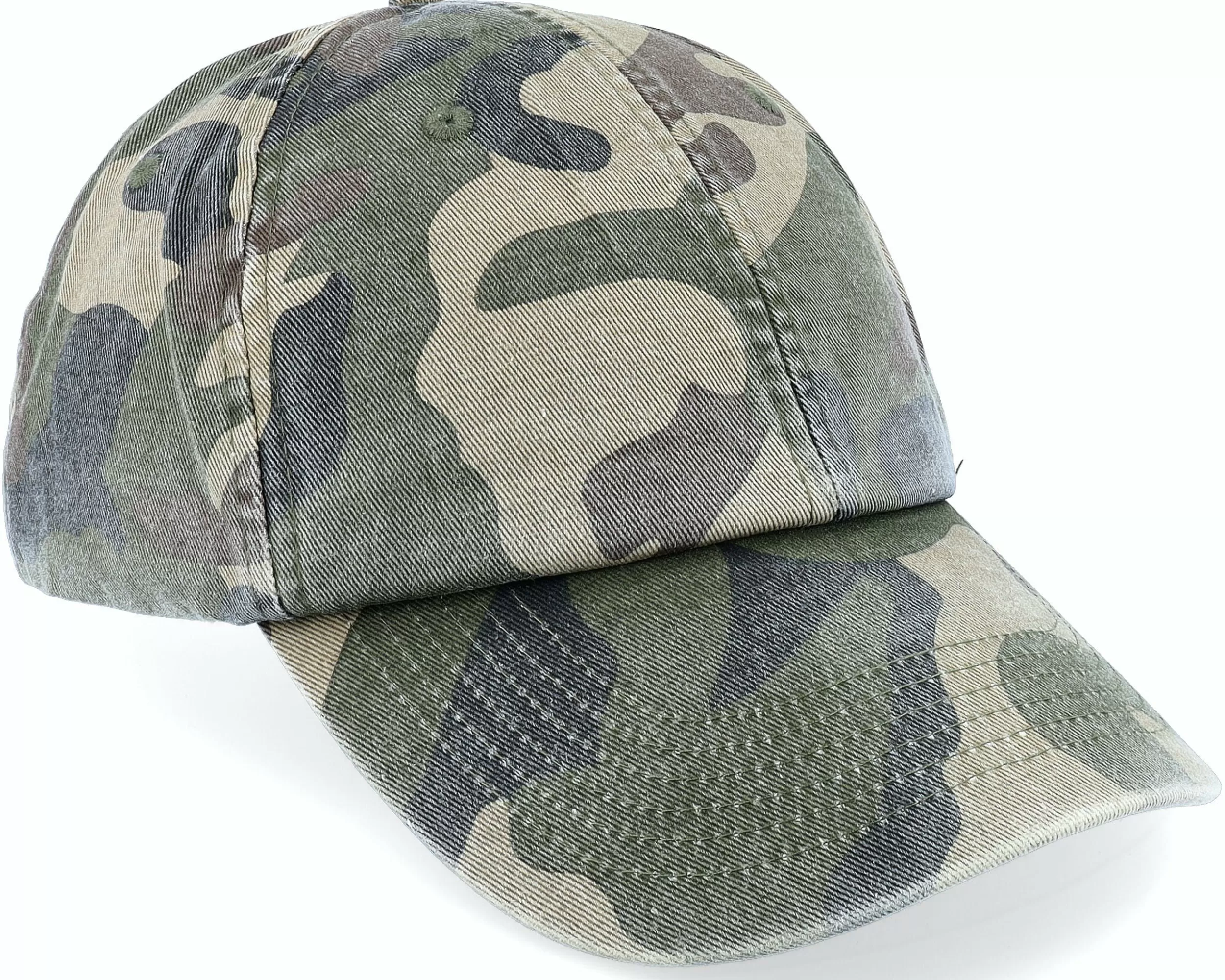 Beechfield Vintage Washed Jungle Camo Dad Cap - -Unisex Dad Cap