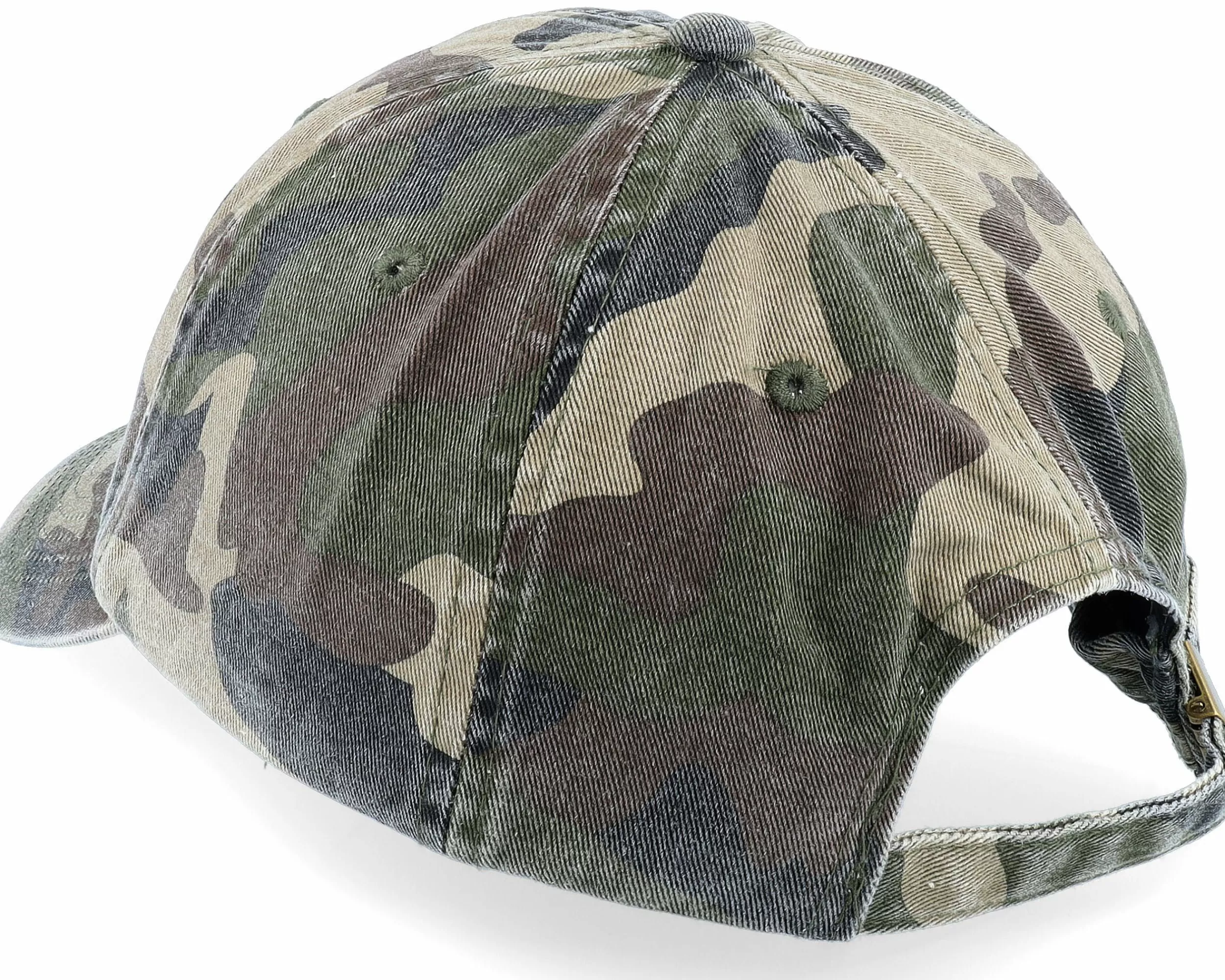 Beechfield Vintage Washed Jungle Camo Dad Cap - -Unisex Dad Cap