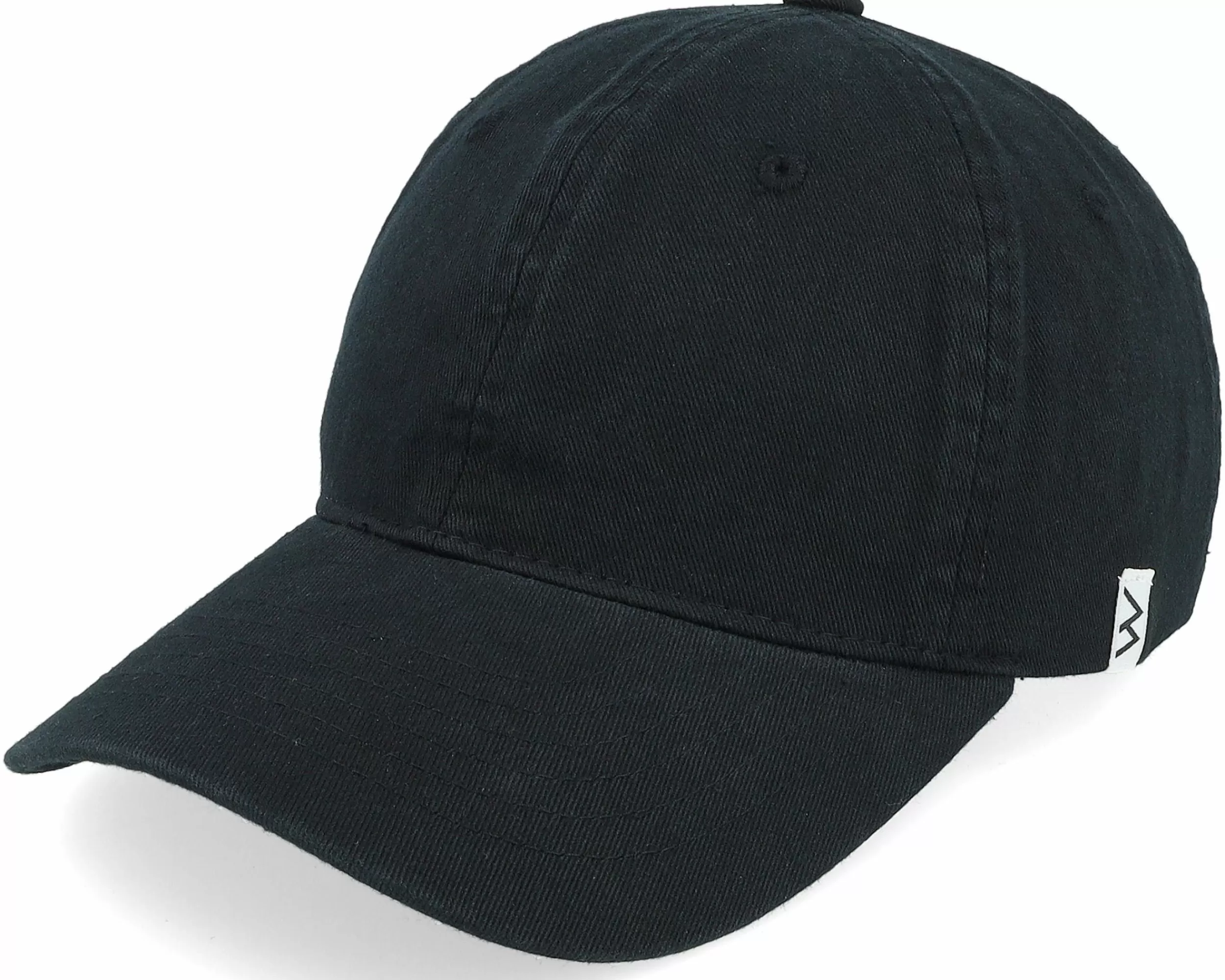 Wei Wai Washed Cotton Black Mom Cap - -Unisex Dad Cap