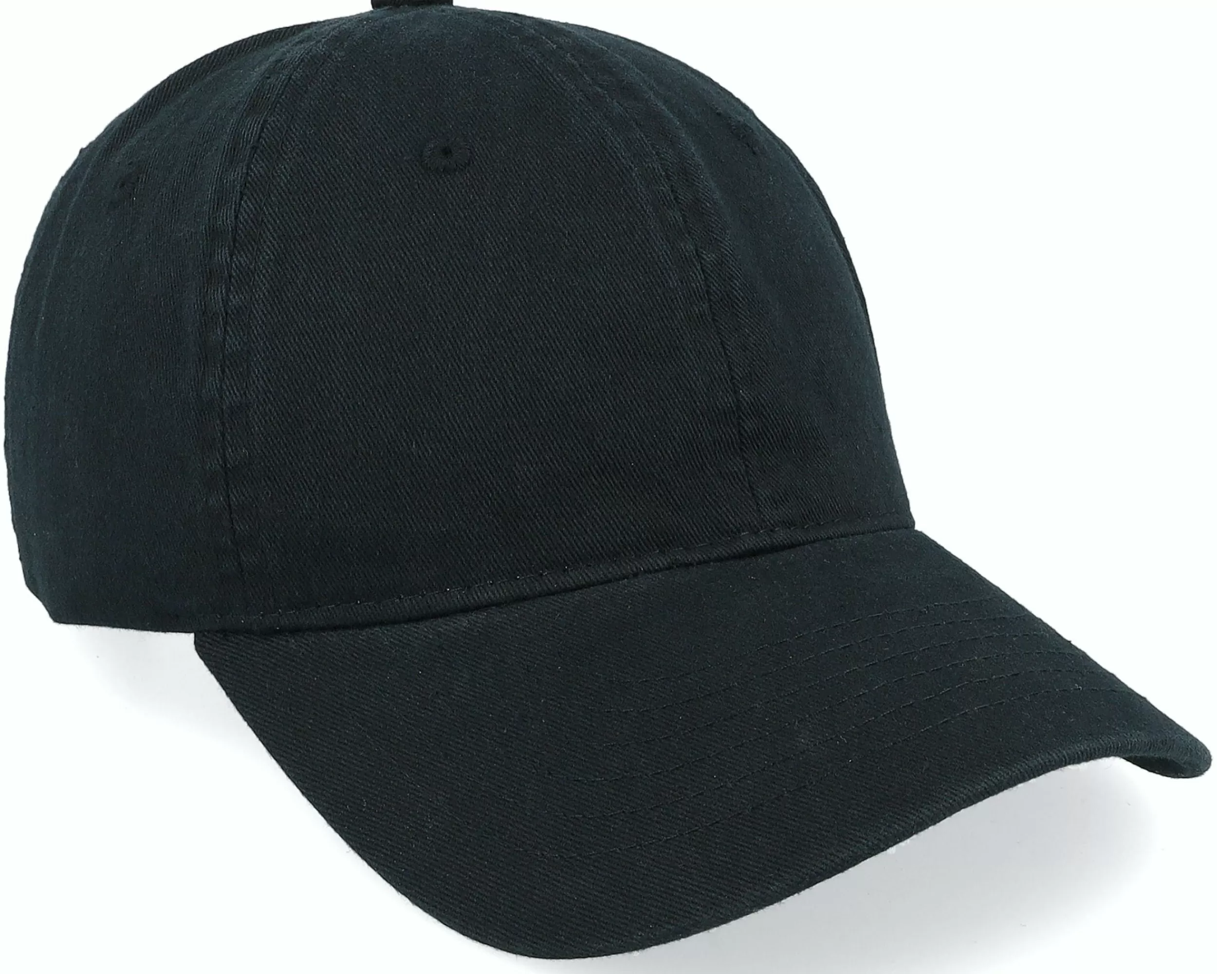 Wei Wai Washed Cotton Black Mom Cap - -Unisex Dad Cap