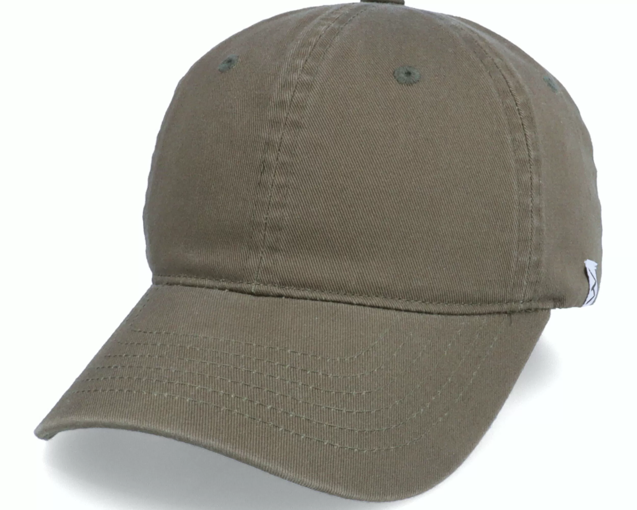 Wei Wai Washed Cotton Olive Mom Cap - -Unisex Dad Cap