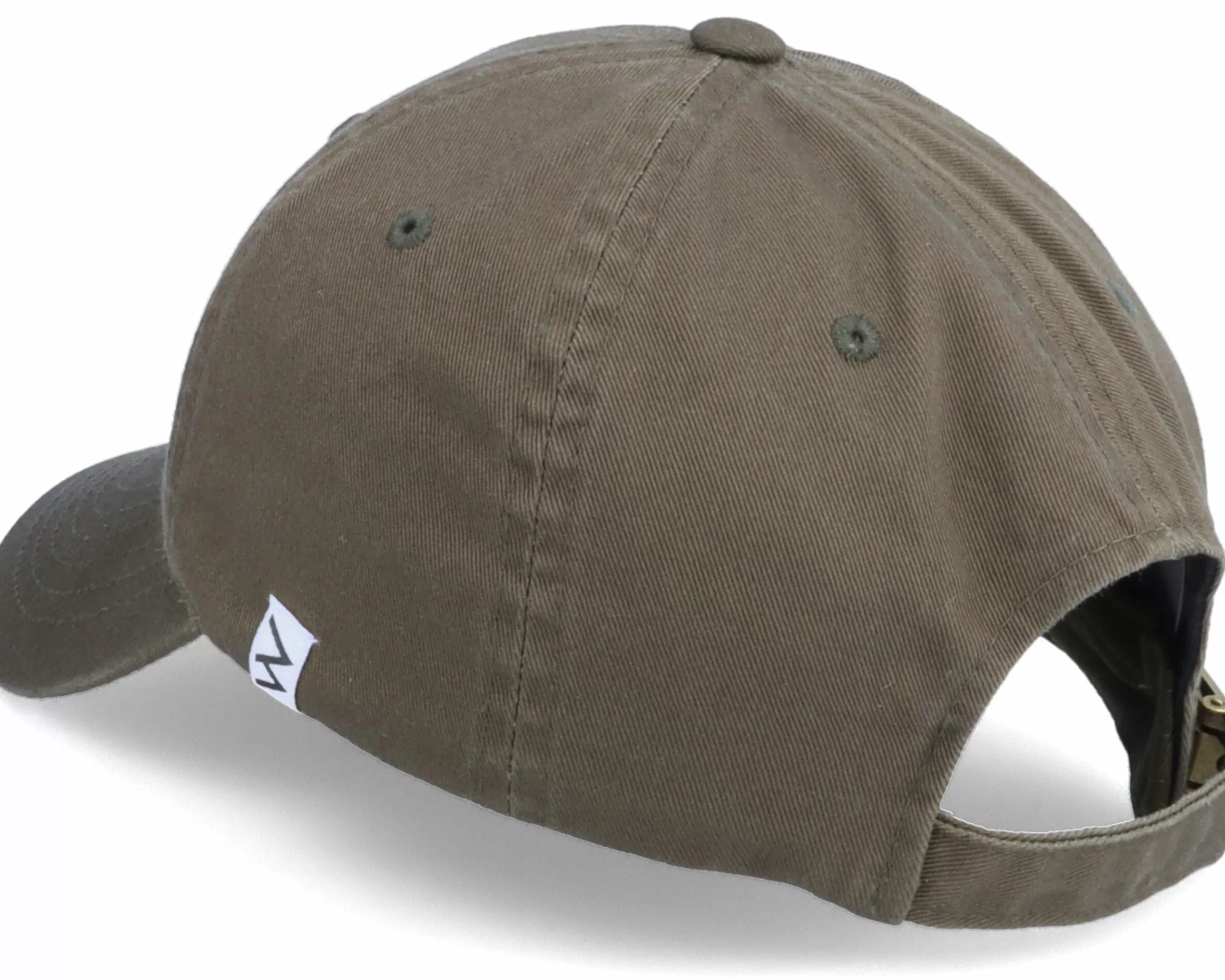 Wei Wai Washed Cotton Olive Mom Cap - -Unisex Dad Cap