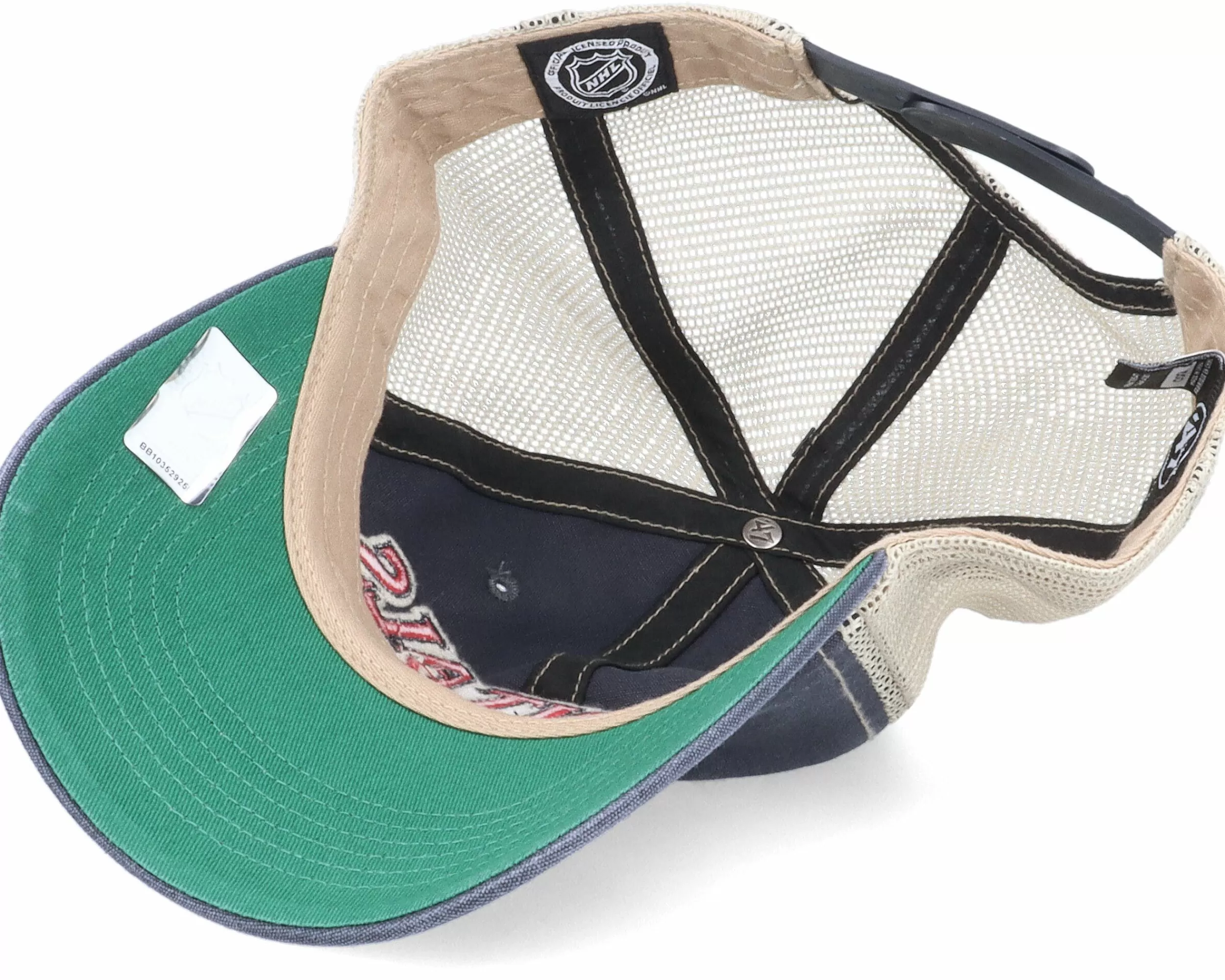 47 Brand Washington Capitals Tuscaloosa Clean Up Dad Cap Vintage Navy/Beige Trucker - -Unisex Dad Cap