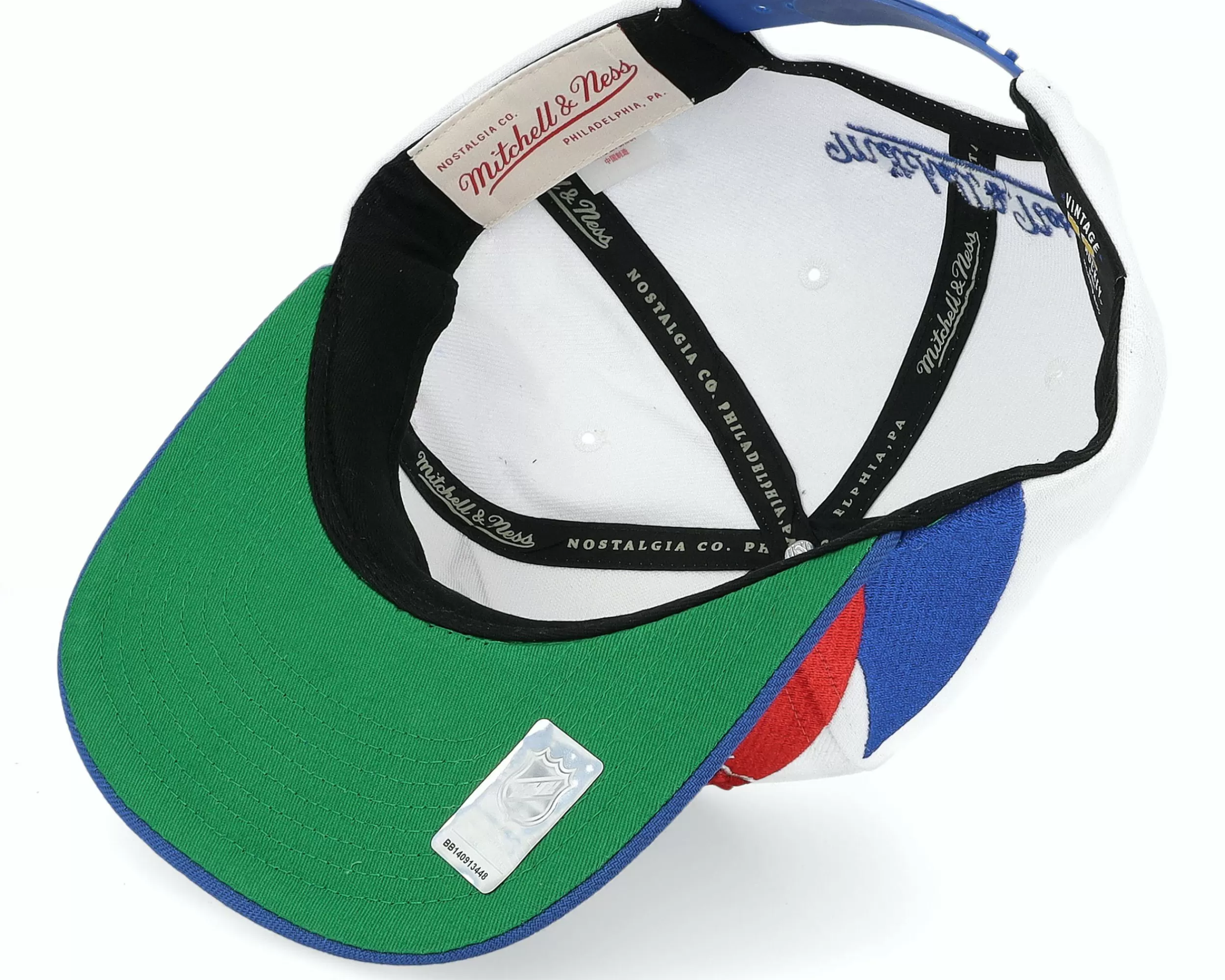 Mitchell & Ness Washington Capitals Vintage Sharktooth White/Blue Snapback - -Unisex Snapback