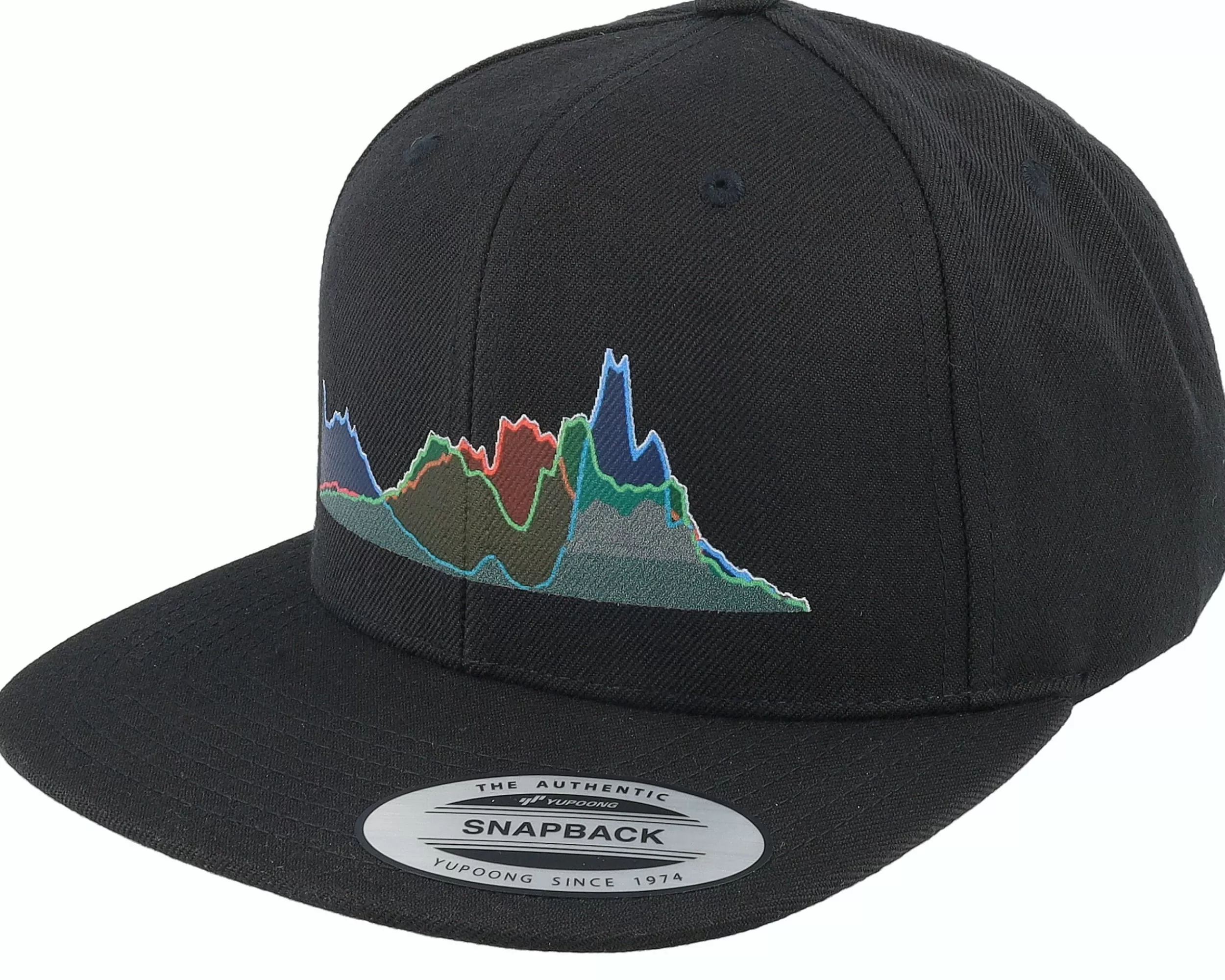 Iconic Waveform Black Snapback - -Unisex Snapback