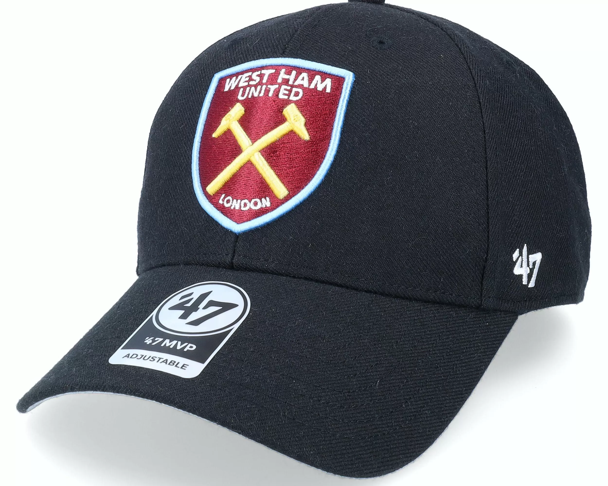 47 Brand West Ham Mvp Black Adjustable - -Unisex Adjustable