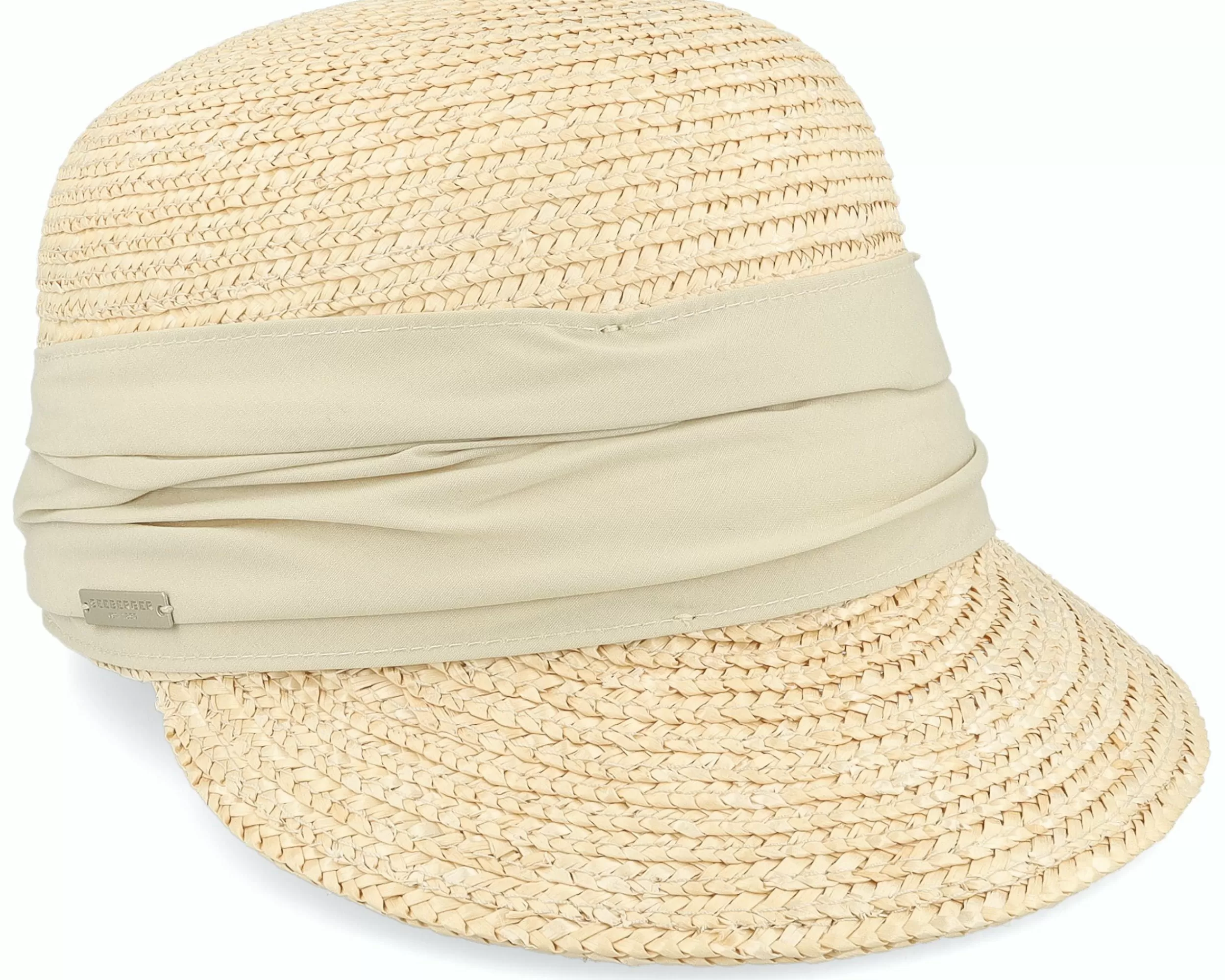 Seeberger Wheat Braid Cap Linen Fitted - -Unisex Fitted