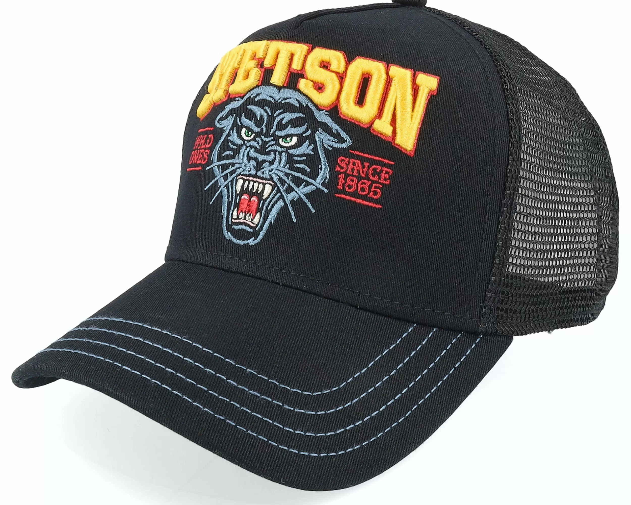 Stetson Wild Ones Black Trucker - -Unisex Trucker