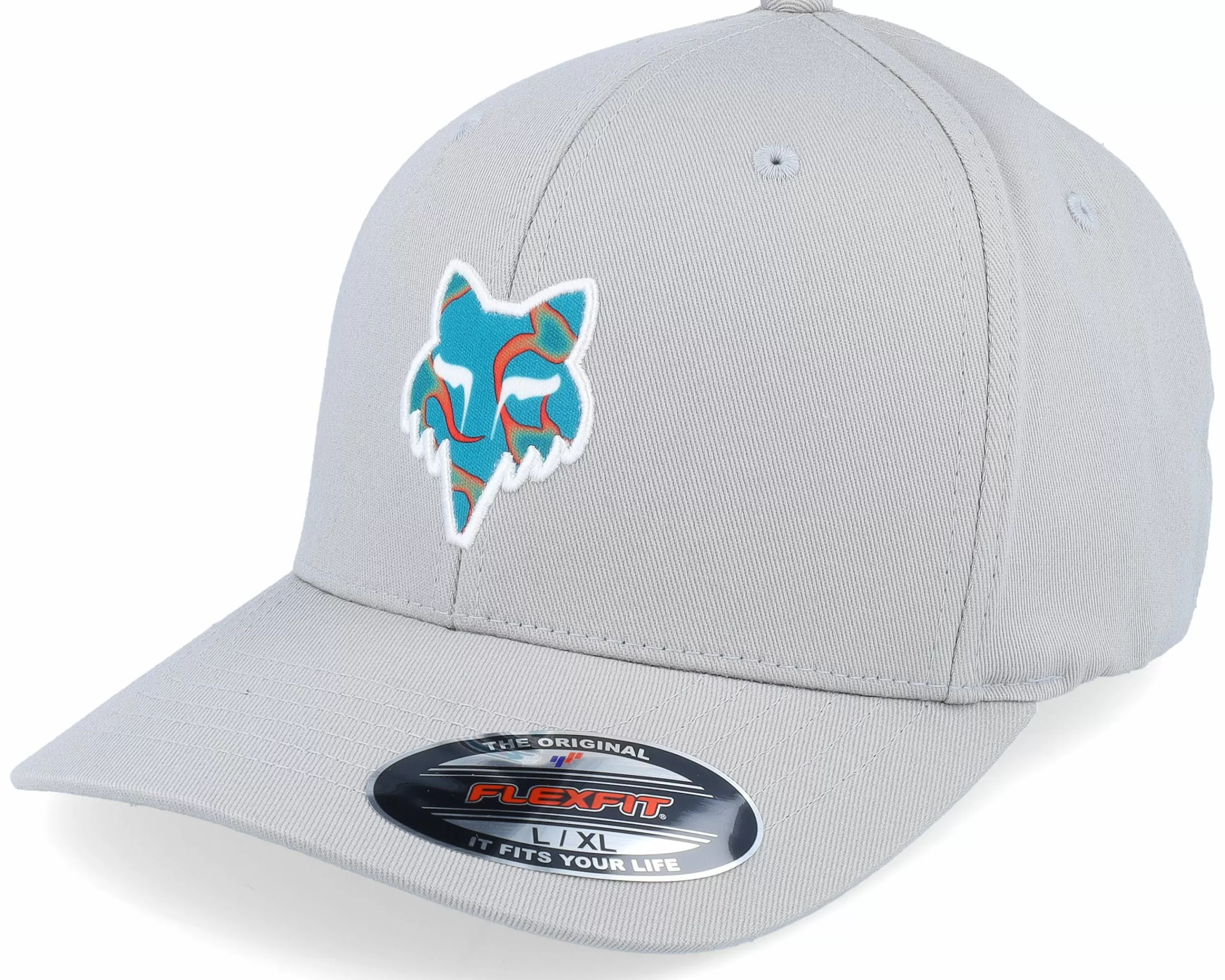 Fox Withered Hat Steel Grey Flexfit - -Unisex Flexfit