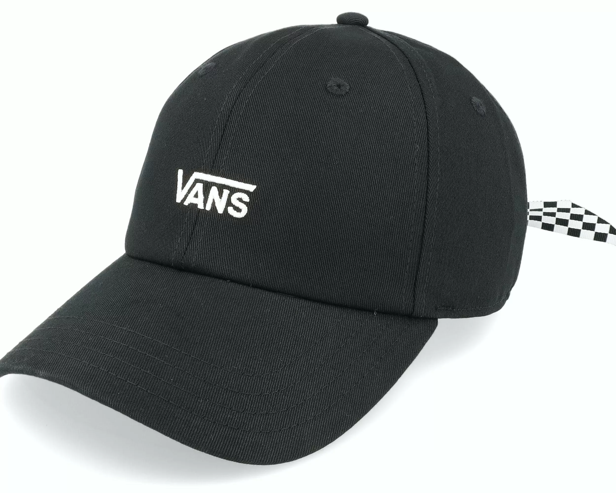 Vans Womens Bow Back Hat Black/White Dad Cap - -Unisex Dad Cap