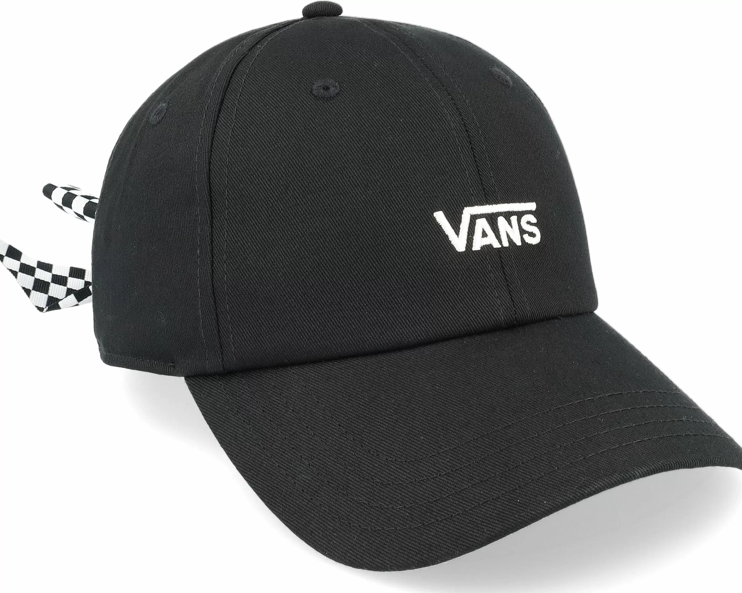 Vans Womens Bow Back Hat Black/White Dad Cap - -Unisex Dad Cap