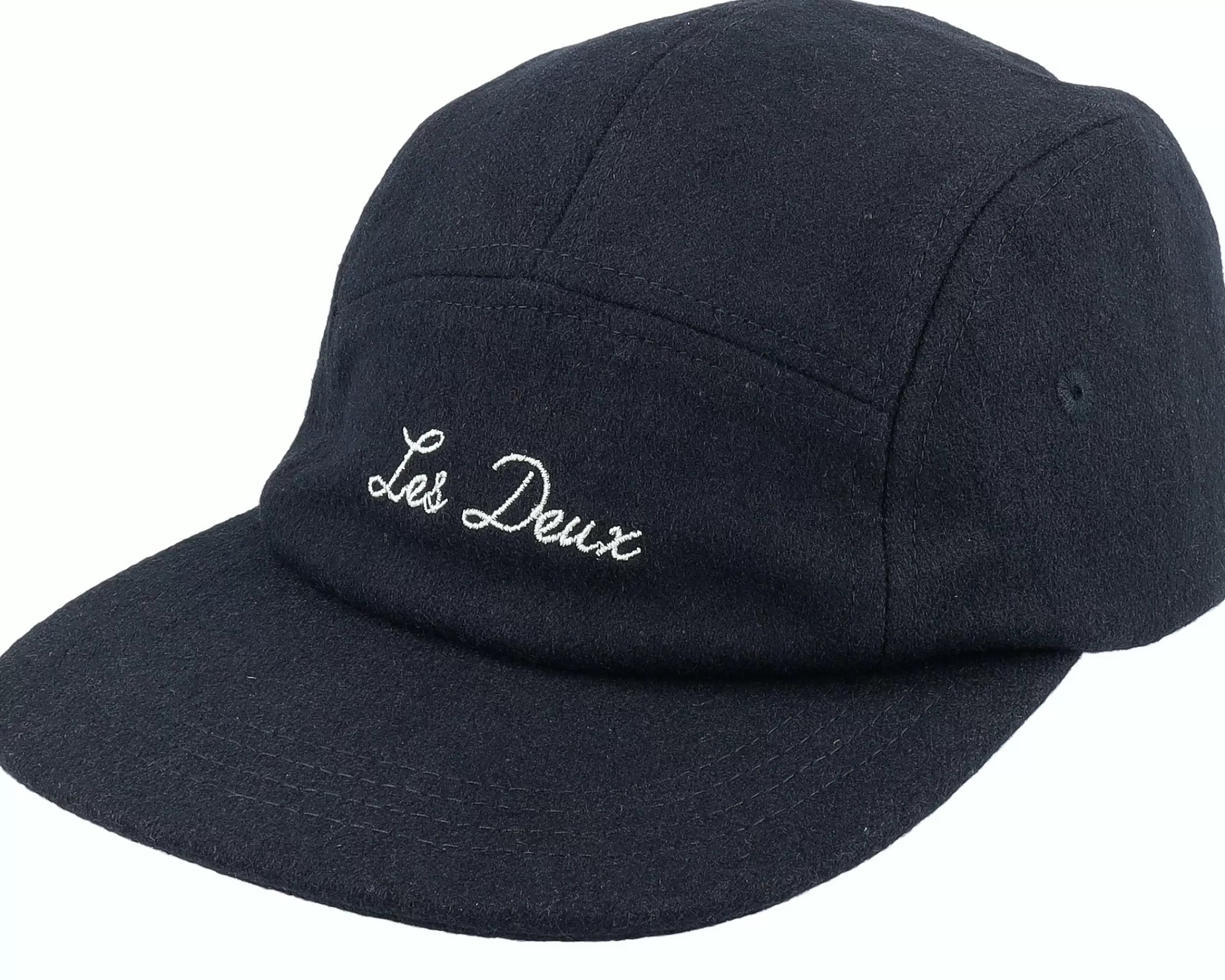 Les Deux Wool Cap Black/Ivory 5-Panel - -Unisex 5-Panel