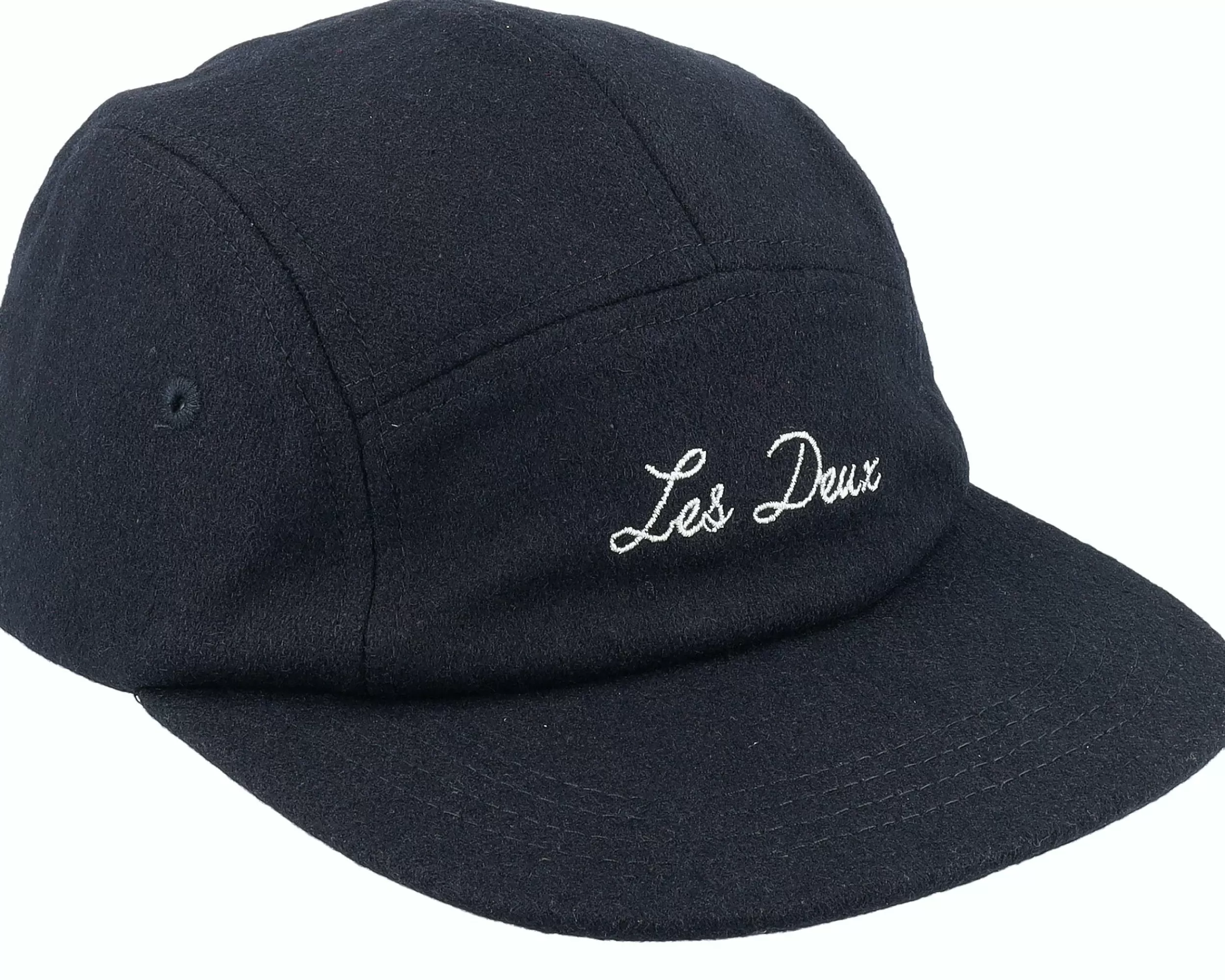 Les Deux Wool Cap Black/Ivory 5-Panel - -Unisex 5-Panel