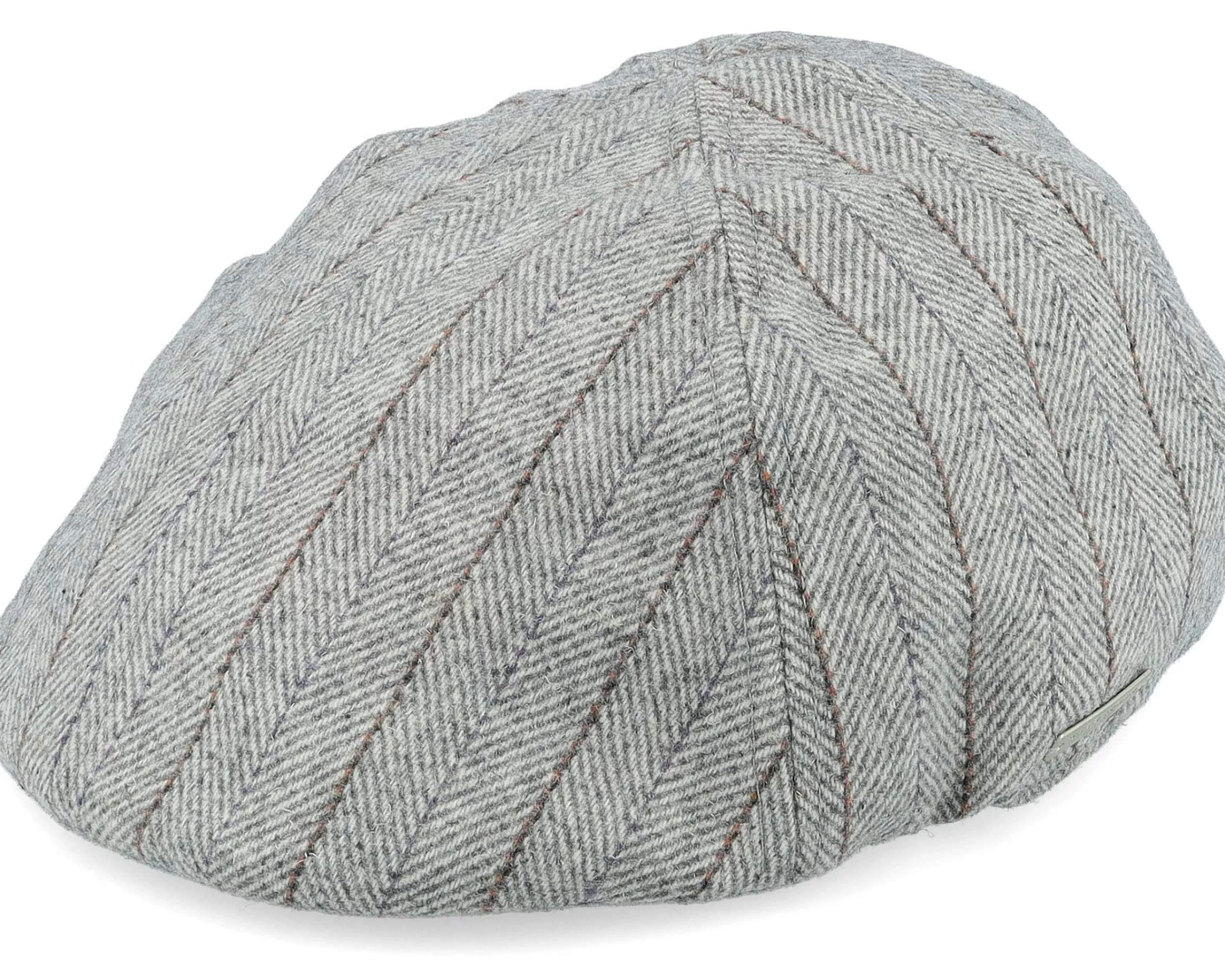 Seeberger Woolmix Fabric Ivy Grey Flat Cap - -Unisex Flat Caps