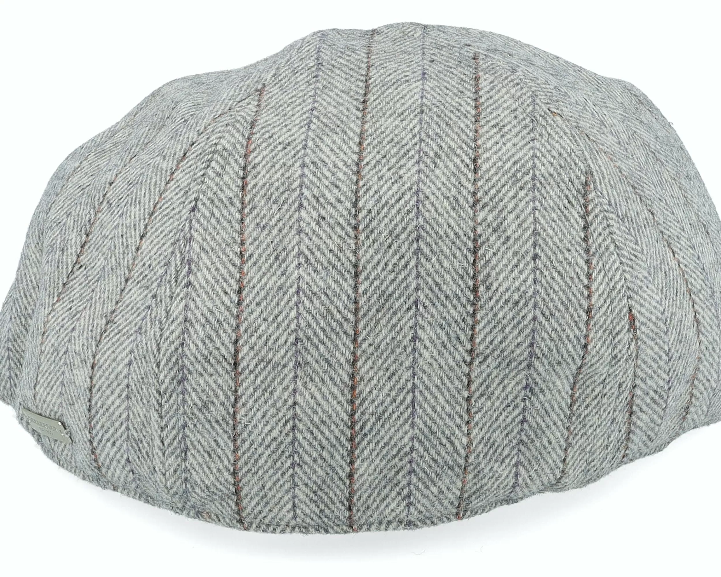 Seeberger Woolmix Fabric Ivy Grey Flat Cap - -Unisex Flat Caps