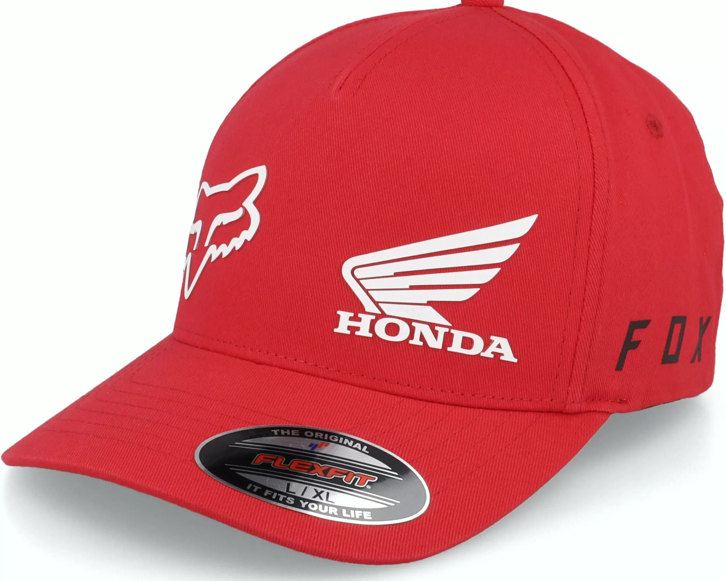 Fox X Honda Hat Flame Red Flexfit - -Unisex Flexfit