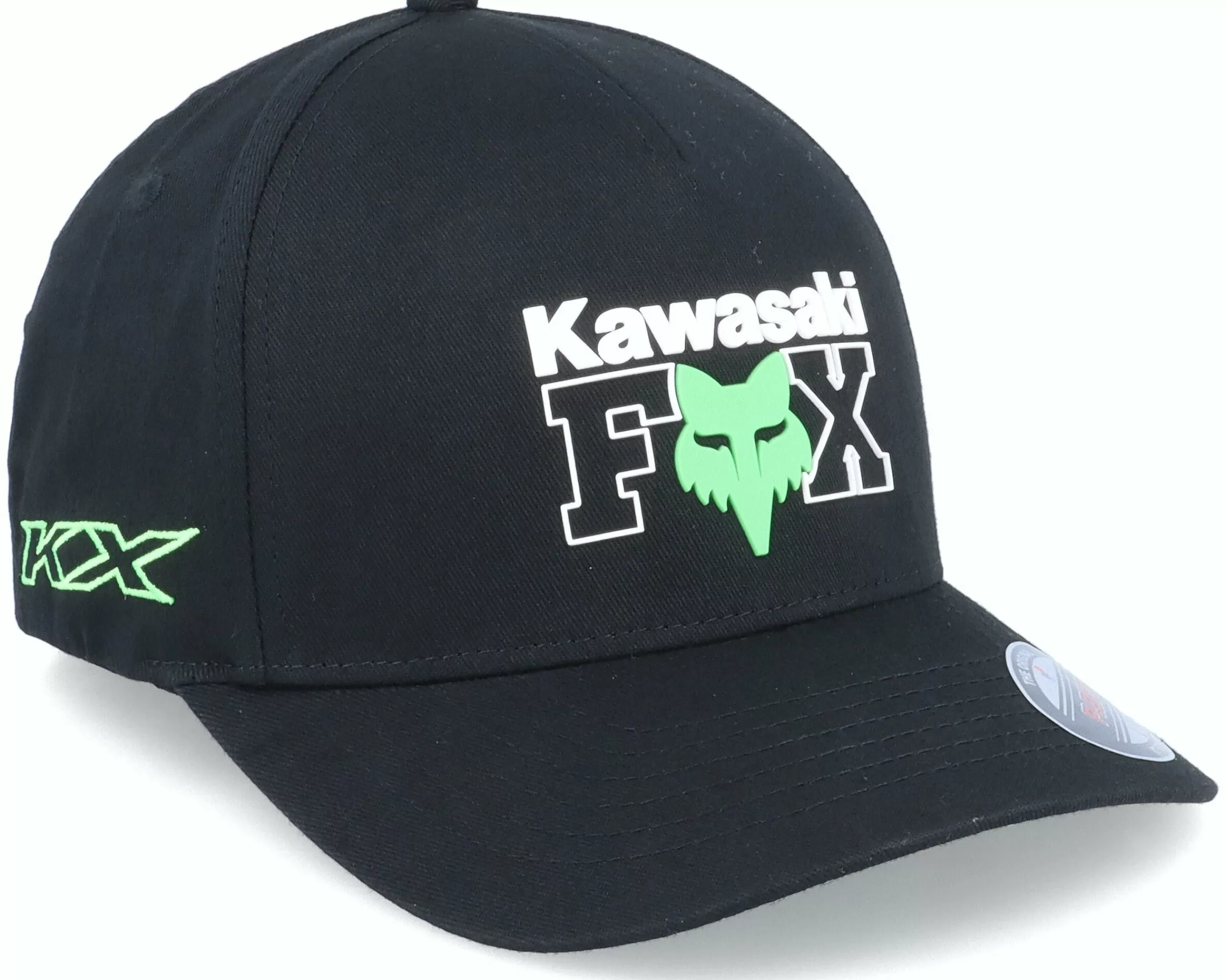 Fox X Kawi Hat Black Flexfit - -Unisex Fitted